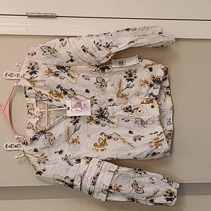 NWT Girls size 12 Jessica Simpson bohemian button up top embroidery on sleeves